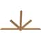 Ekena Millwork Kennewick Timber Gable Bracket, Western Red Cedar, 72"W x 45"H x 1 1/2"D x 3 1/2"F, 15/12 Pitch GBW072X45X0204KEN00SWR - alternate 4